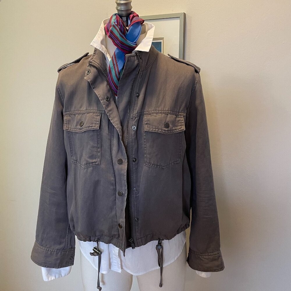 Rails Utility Jacket-Colins Full Zipper and Snaps-Color Slate